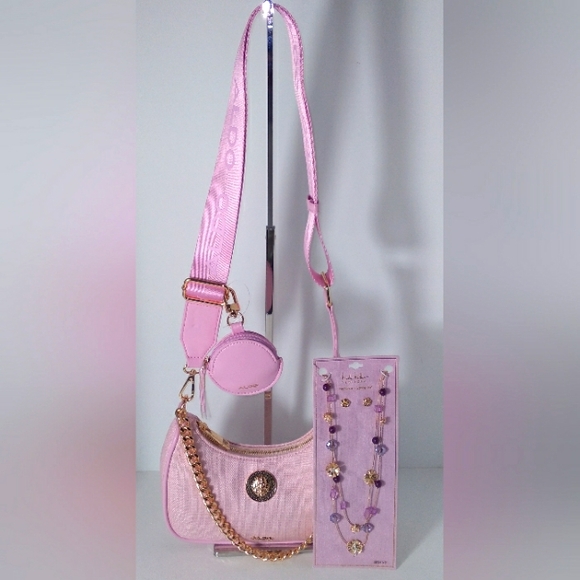Aldo Pink and Gold Women's Bag w/Jewlery Bundle - Picture 2 of 12
